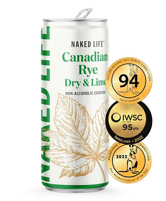 Buy Naked Life Canadian Rye Spirit Dry & Lime Non-alcoholic Cocktail - Sans Drinks