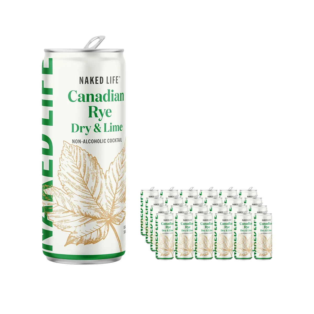 Buy Naked Life Canadian Rye Spirit Dry & Lime Non-alcoholic Cocktail - Sans Drinks