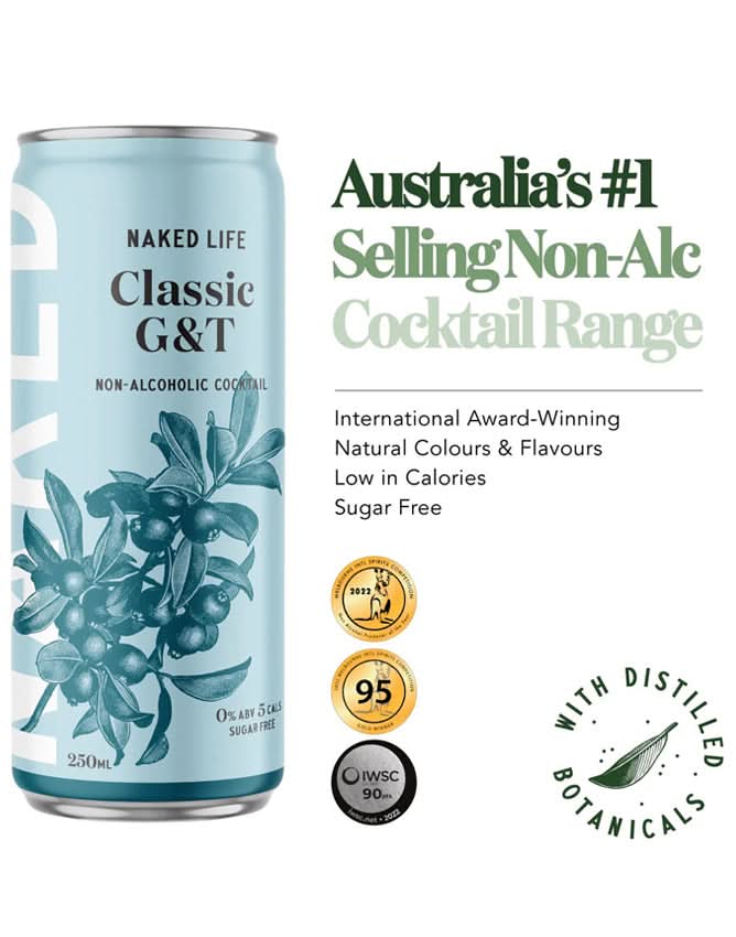 Buy Naked Life Classic G&T Non-Alcoholic Cocktail - Sans Drinks