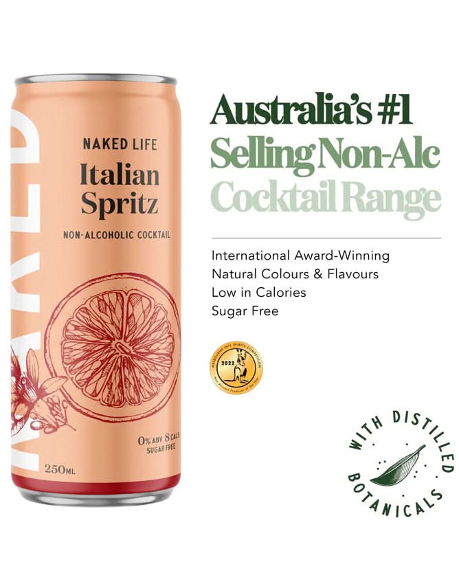 Buy Naked Life Italian Spritz Non-Alcoholic Cocktail - Sans Drinks
