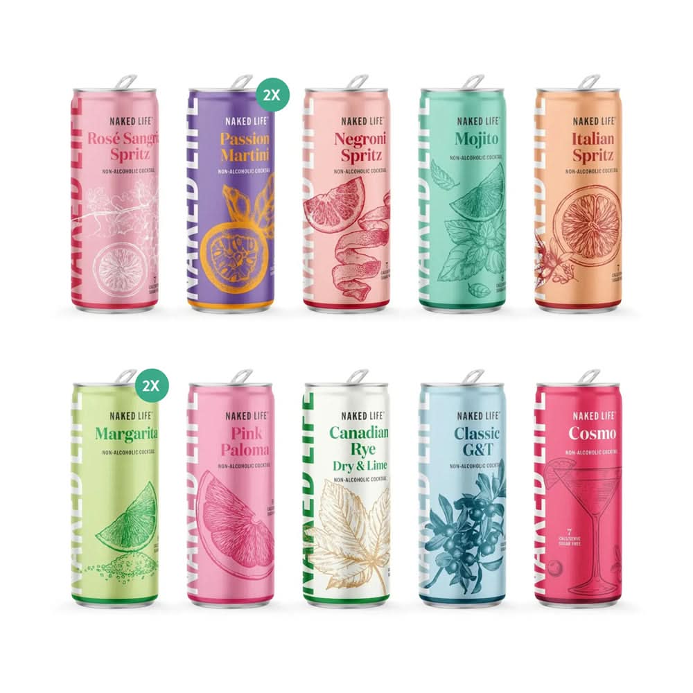 Buy Naked Life Non-Alcoholic Cocktail Sampler Dozen - 12 X 250ml Cans - Sans Drinks Sans Drinks