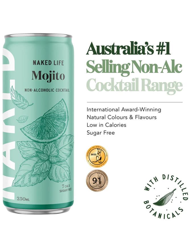 Buy Naked Life Non-Alcoholic Mojito Cocktail - Sans Drinks