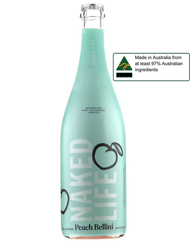 Buy Naked Life Sparkling Peach Bellini Non Alcoholic - Sans Drinks