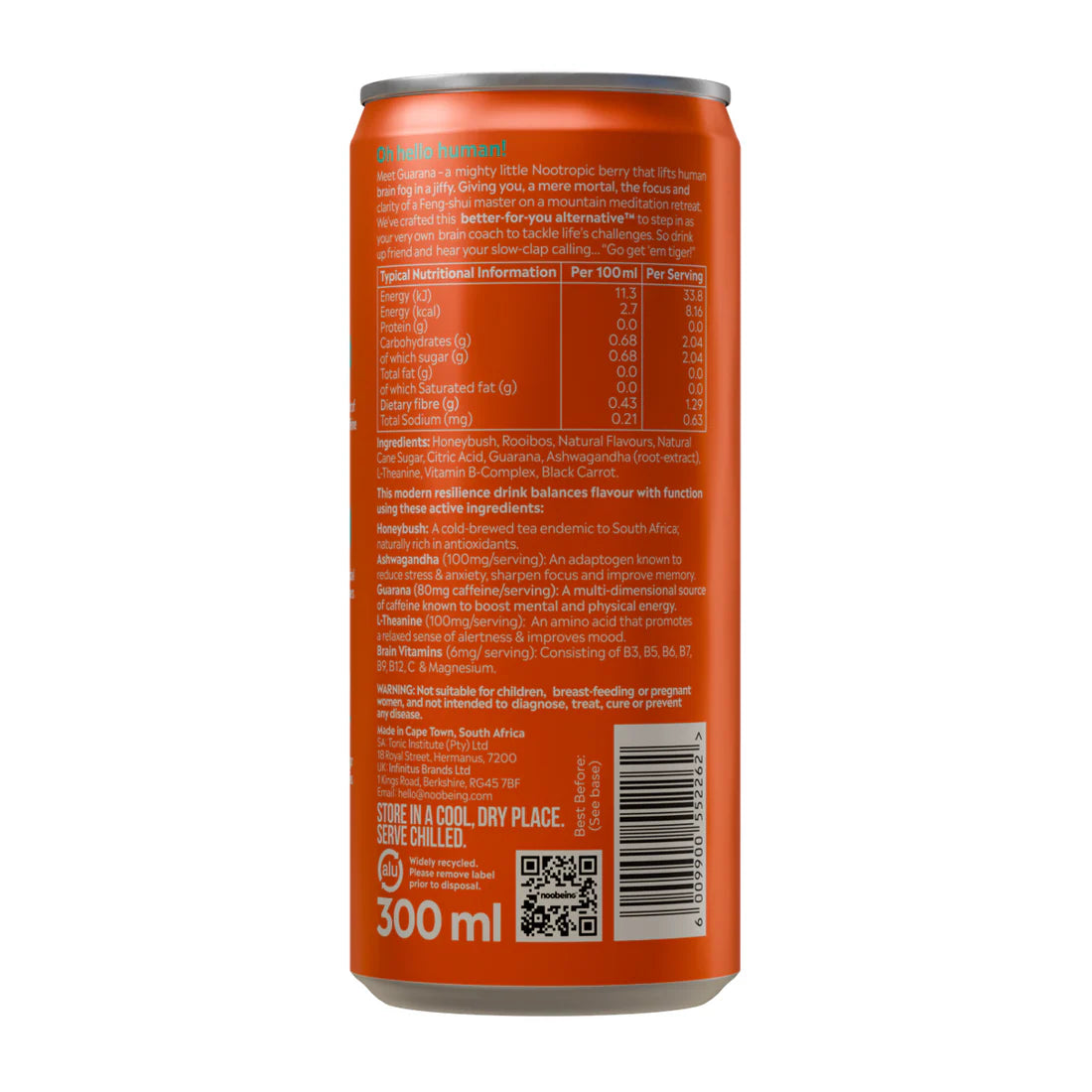 Buy Noobeing Boost Wellbeing Drink 300ml Cans - Sans Drinks
