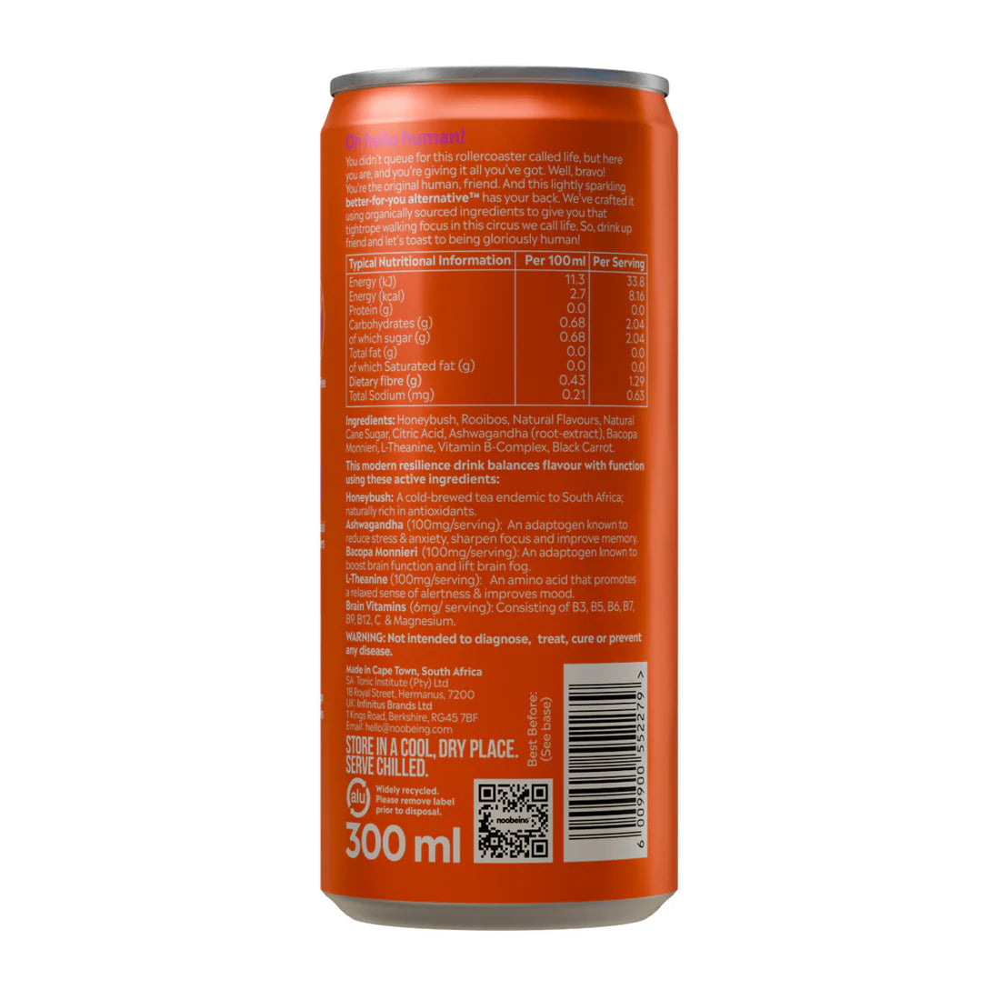 Buy Noobeing Focus Wellbeing Drink 300ml Cans - Sans Drinks