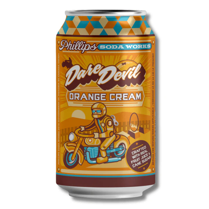 Buy Phillips Soda Works Dare Devil Orange Cream 355ml - Sans Drinks