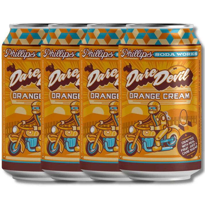 Buy Phillips Soda Works Dare Devil Orange Cream 355ml - Sans Drinks