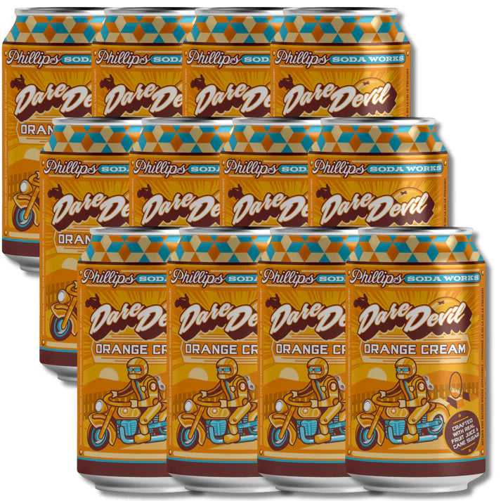 Buy Phillips Soda Works Dare Devil Orange Cream 355ml - Sans Drinks