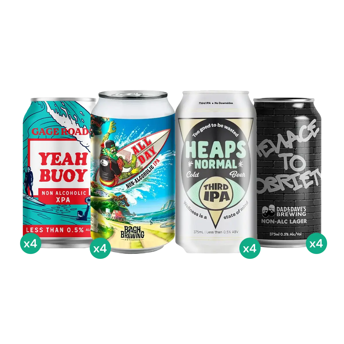 Buy Refresh & Relax Beer Bundle - 16 Pack - Sans Drinks