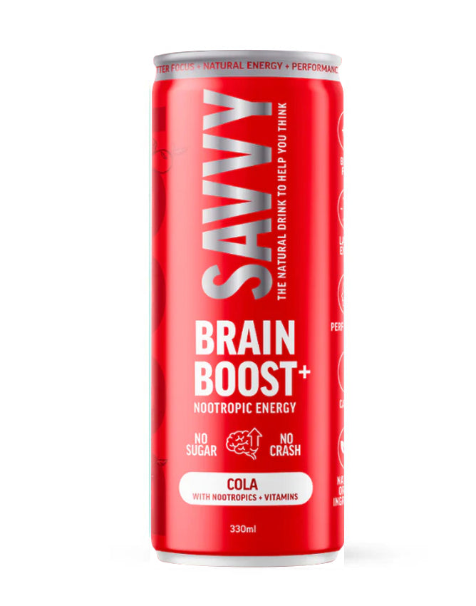 Buy Savvy Brain + Boost Cola 330ml - Sans Drinks