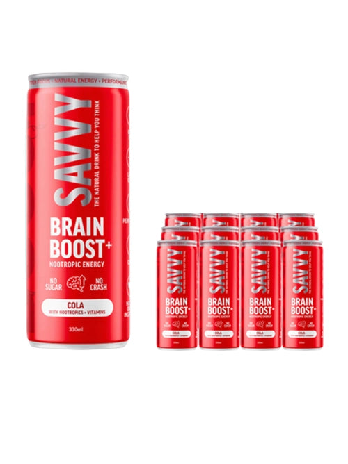 Buy Savvy Brain + Boost Cola 330ml - Sans Drinks