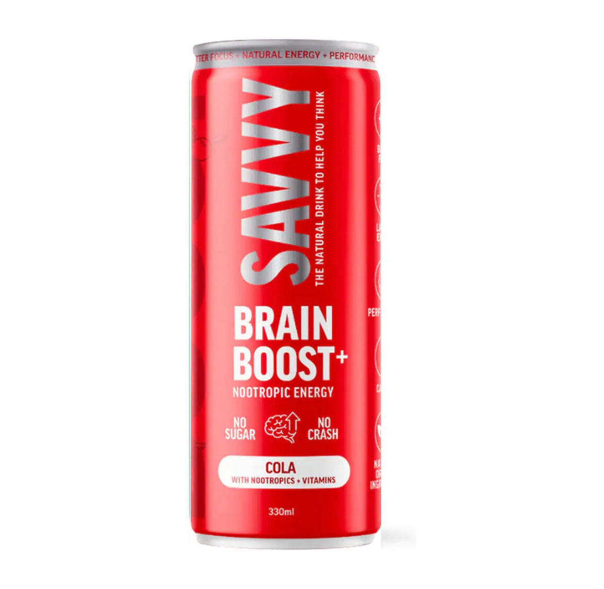 Buy Savvy Brain + Boost Cola 330ml - Sans Drinks