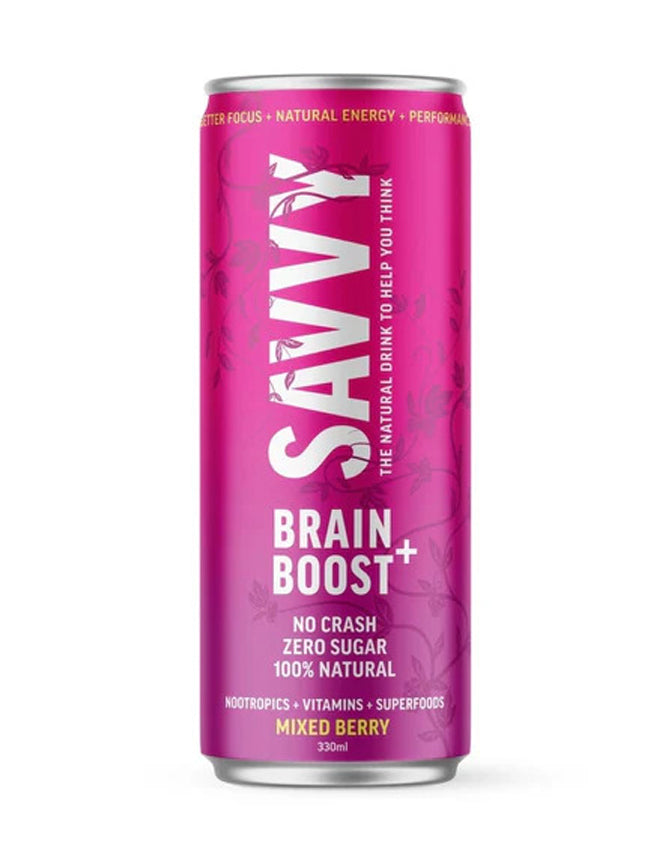 Buy Savvy Brain + Boost Mixed Berry 330ml - Sans Drinks
