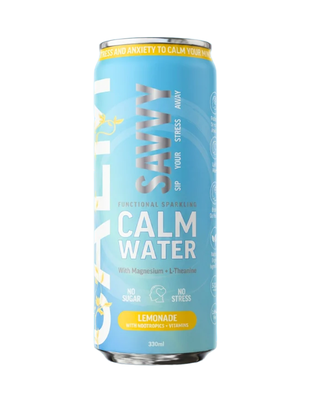 Buy Savvy Calm Water Lemonade 330ml - Sans Drinks