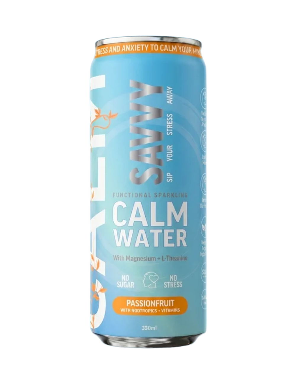 Buy Savvy Calm Water Passionfruit 330ml - Sans Drinks