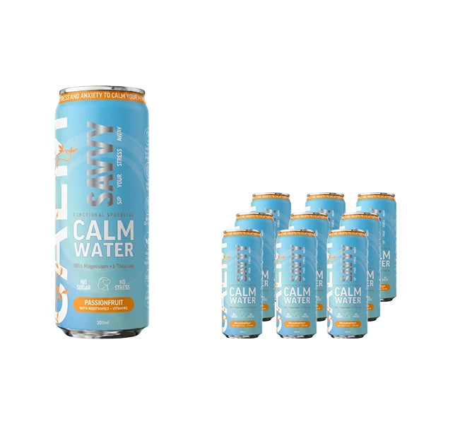 Buy Savvy Calm Water Passionfruit 330ml - Sans Drinks