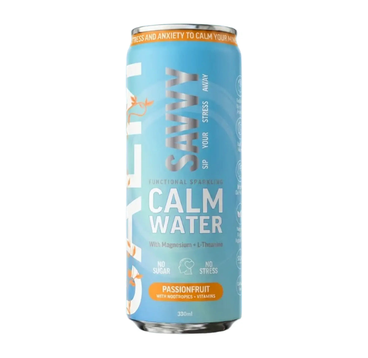 Buy Savvy Calm Water Passionfruit 330ml - Sans Drinks