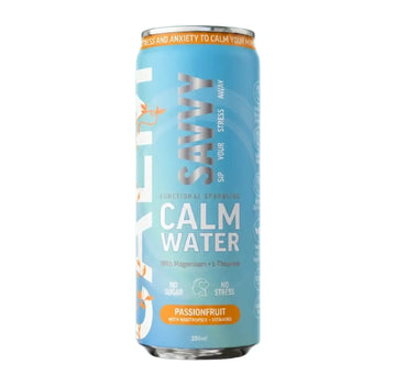 Buy Savvy Calm Water Passionfruit 330ml - Sans Drinks Sans Drinks