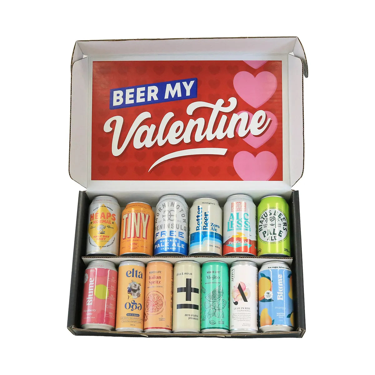 Buy Valentine’s 13 Non-Alcoholic Beers & Cocktails Gift Box - Sans Drinks