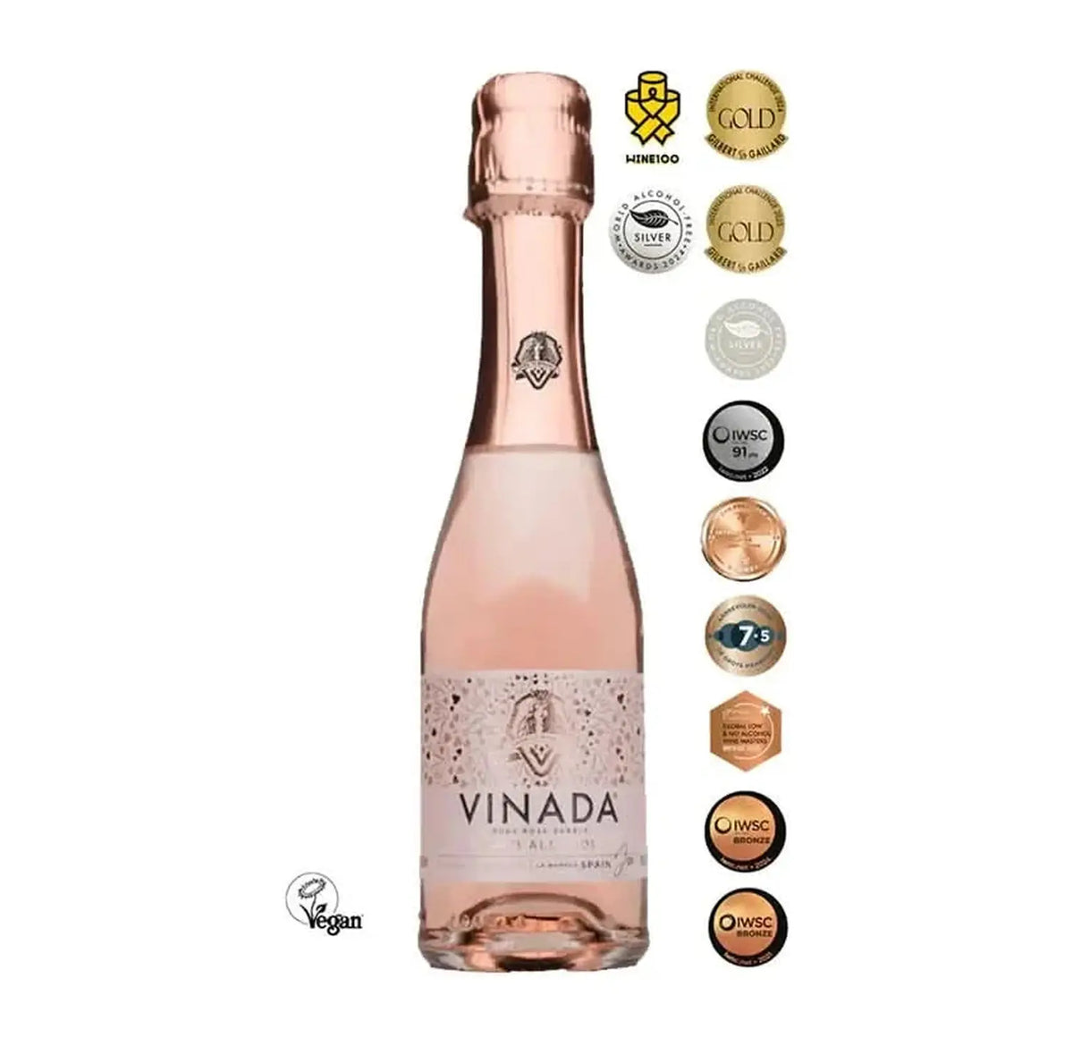 Buy Vinada Sparkling Rosé 200ml Piccolo - Sans Drinks