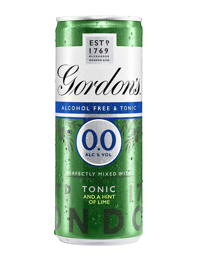 Shop Gordon's 0.0% Alcohol Free Spirit & Tonic 250ml - Bundle at Sans Drinks  