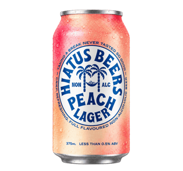 Hiatus Beers Non-Alcoholic Peach Lager Sans Drinks