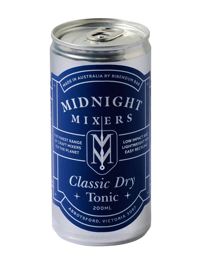 Midnight Mixers Classic Dry Tonic 200ml Sans Drinks