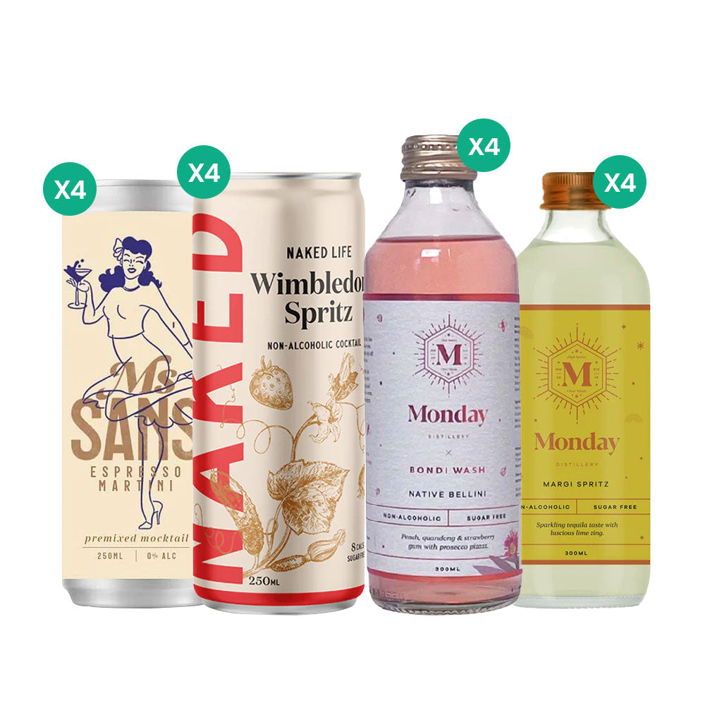 Spirit Mix Bundle 16 Pack - Non-Alcoholic Spirits -  Sans Drinks  