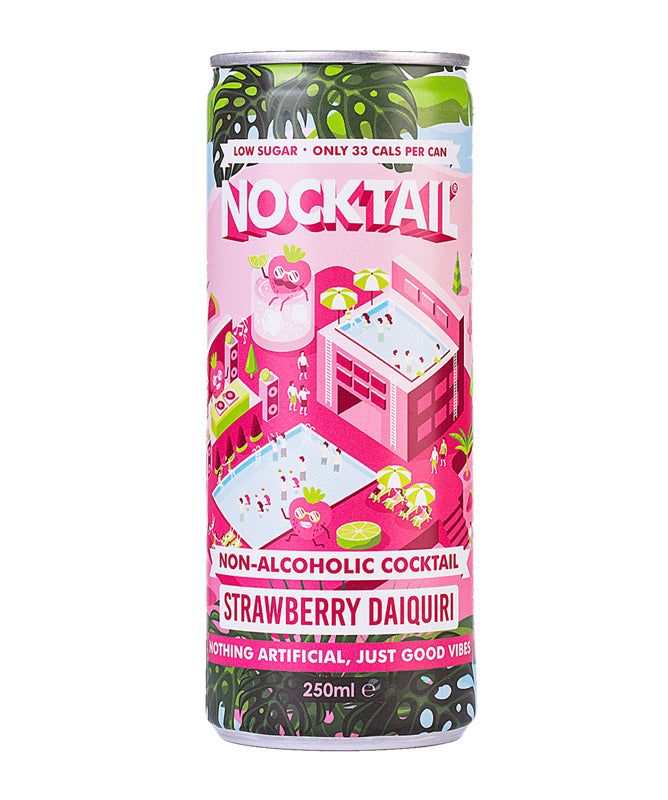 Nocktail Strawberry Daiquiri Premixed Mocktail - Pre-Mixed Drinks -  Sans Drinks  