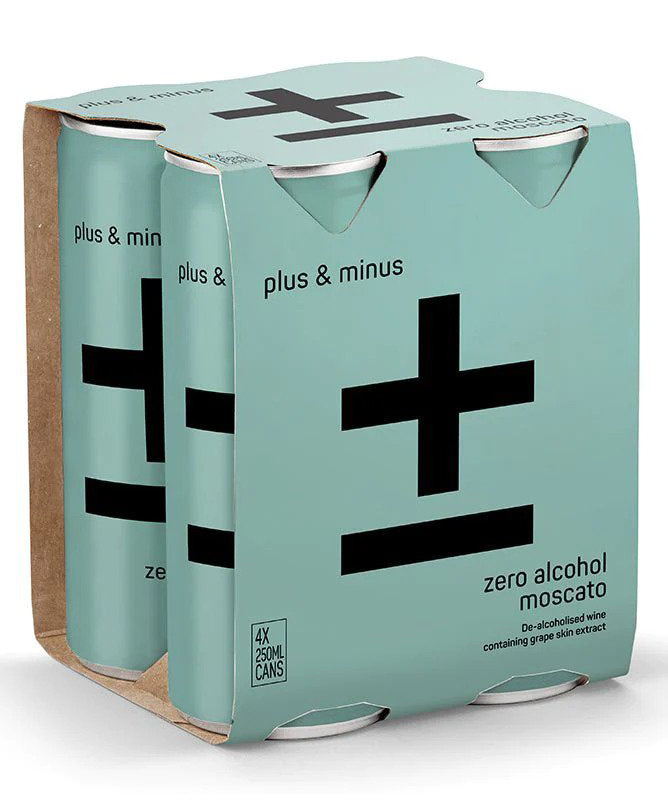 Plus & Minus Moscato RTD Cans - Non-Alcoholic Wine -  Sans Drinks  