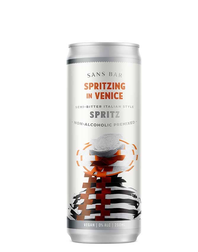 Sans Bar Spritzing In Venice Non-Alcoholic Spritz RTD Can Gift - Non-Alcoholic Spirits -  Sans Drinks  
