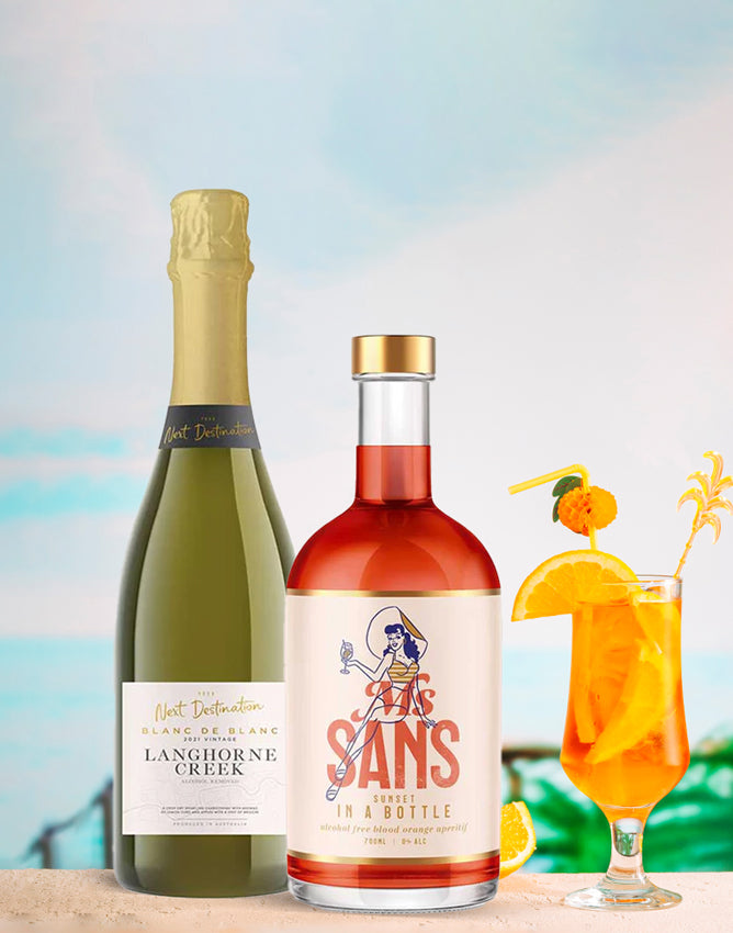 Sunset Cheers Non-Alcoholic Mix Pack - Non-Alcoholic Wine -  Sans Drinks  