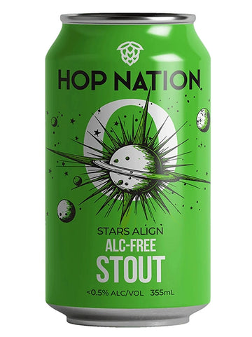 Hop Nation Stars Align Non-Alc Stout Sans Drinks