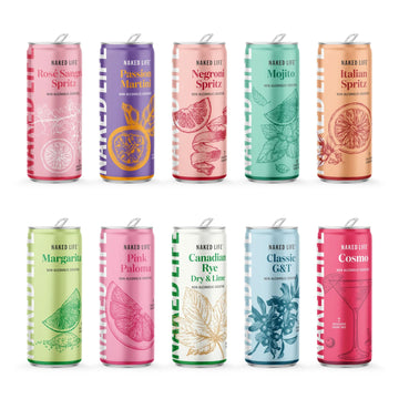 Naked Life Non-Alcoholic Cocktail Sampler Dozen - 12 X 250ml Cans