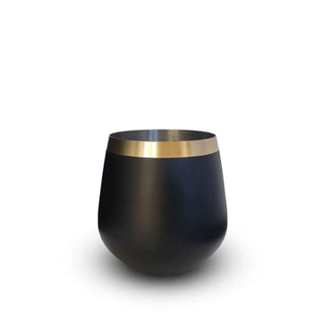 Buy Clinq Brass & Black Whiskey Glasses (Box Set of 2) - Sans Drinks Sans Drinks
