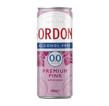 Buy Gordon's Alcohol Free 0.0 Pink Gin & Soda 250mL - Sans Drinks Sans Drinks
