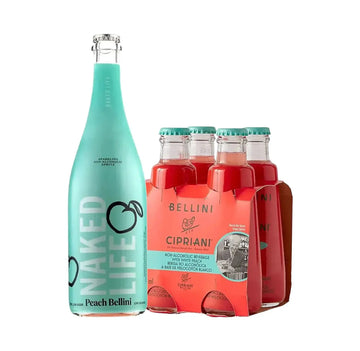 Buy Cipriani & Naked Life Peach Bellini Value Bundle - 5-pack - Sans Drinks Sans Drinks