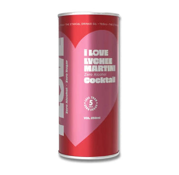 Buy I Love Non-Alc Lychee Martini Cocktail 250ml - Sans Drinks Sans Drinks