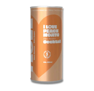 Buy I Love Non-Alc Peach Mojito Cocktail 250ml - Sans Drinks Sans Drinks