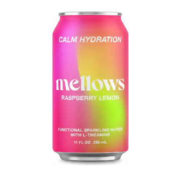 Buy Mellows Raspberry & Lemon Functional Sparkling Water 330ml - Sans Drinks Sans Drinks
