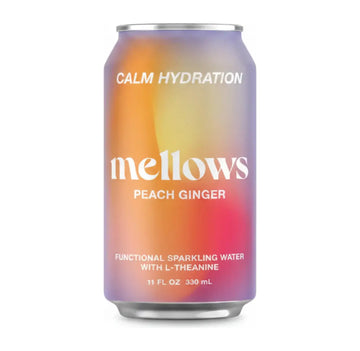 Buy Mellows Peach & Ginger Functional Sparkling Water 330ml - Sans Drinks Sans Drinks
