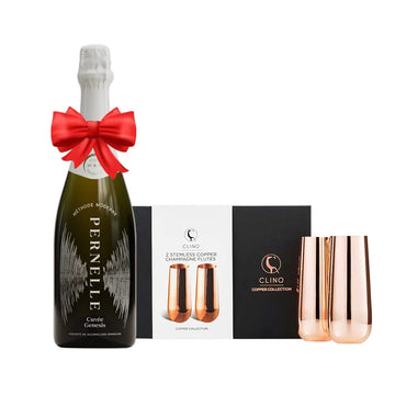 Clinq Copper Flutes & Cuvée Valentine’s Set