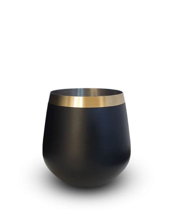 Buy Clinq Brass & Black Whiskey Glasses (Box Set of 2) - Sans Drinks Sans Drinks