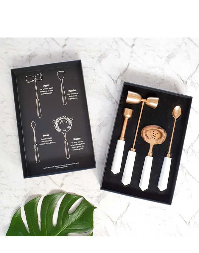 Buy Clinq Marble Cocktail Tool Set - Sans Drinks Sans Drinks