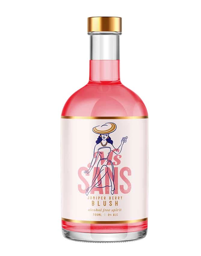 Buy Ms Sans Juniper Berry Blush Pink Gin substitute - Sans Drinks
