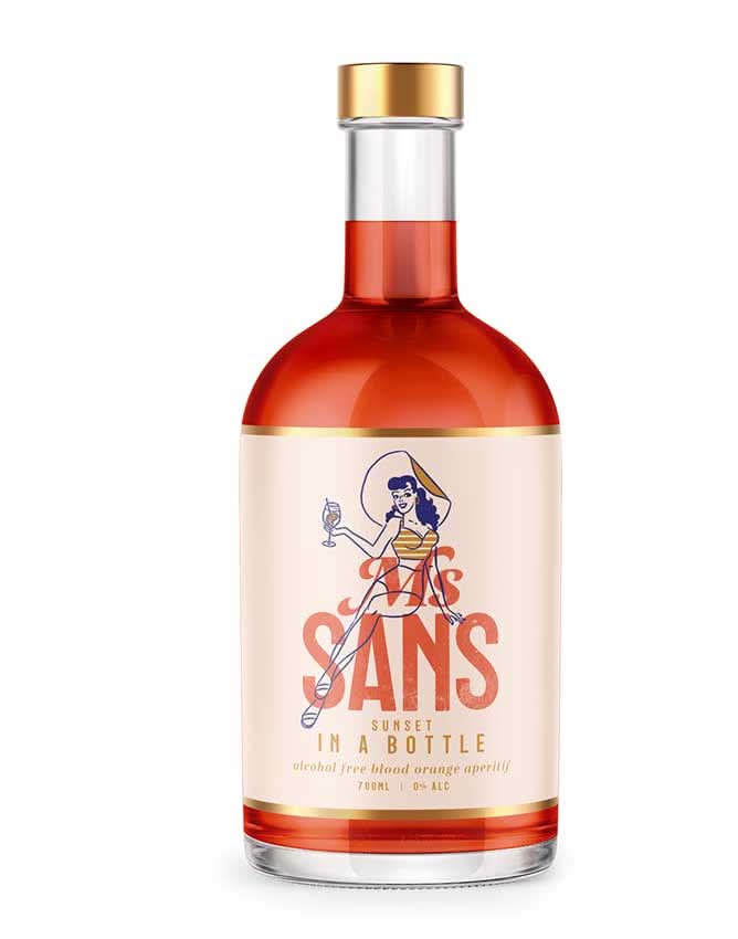 Buy Ms Sans Sunset In A Bottle Blood Orange Sparkling - Sans Drinks