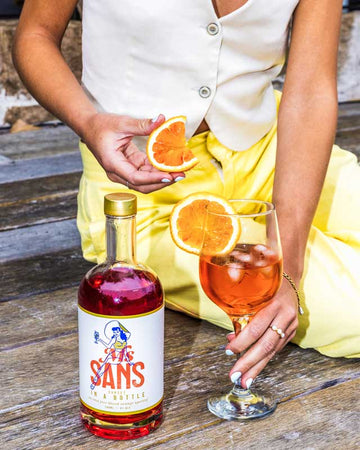Ms Sans Sunset In A Bottle Blood Orange Spritz - Sans Drinks