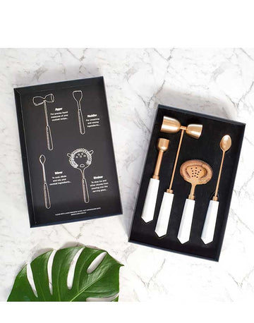 Clinq Marble Cocktail Tool Set - Sans Drinks